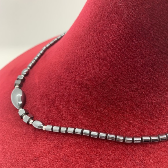 Hematite Beaded Necklace - Picture 2 of 3